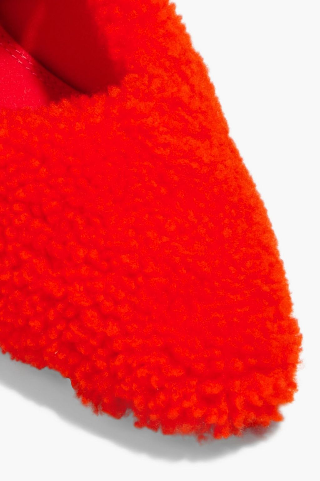 OFF-WHITE™ Zip Tie shearling pumps