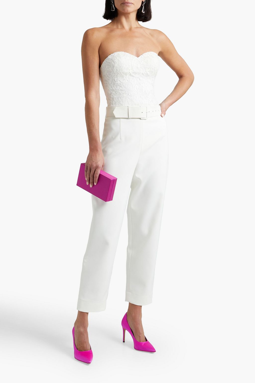 THEIA Lace bustier top