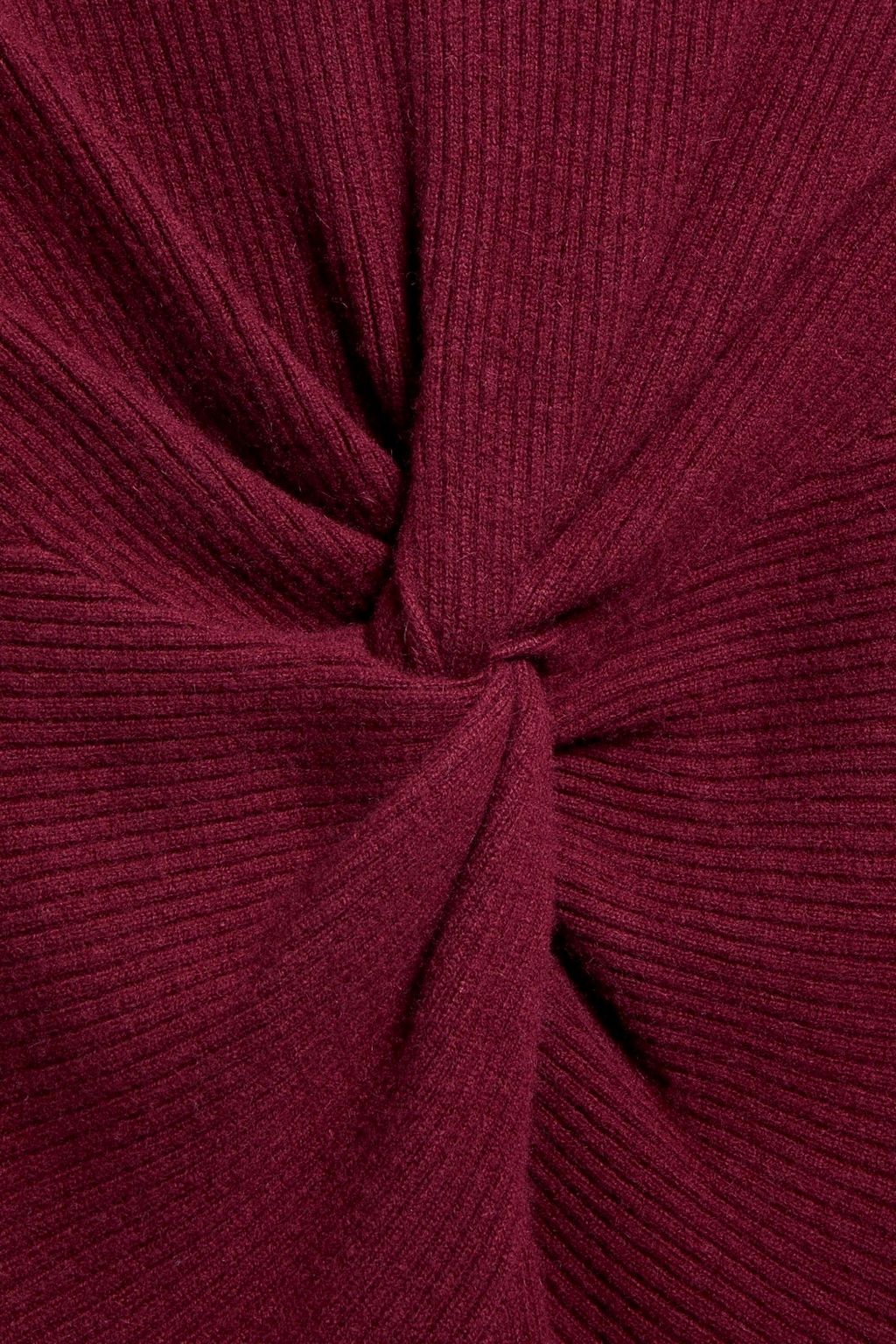 NAADAM Twisted ribbed wool and cashmere-blend mini dress