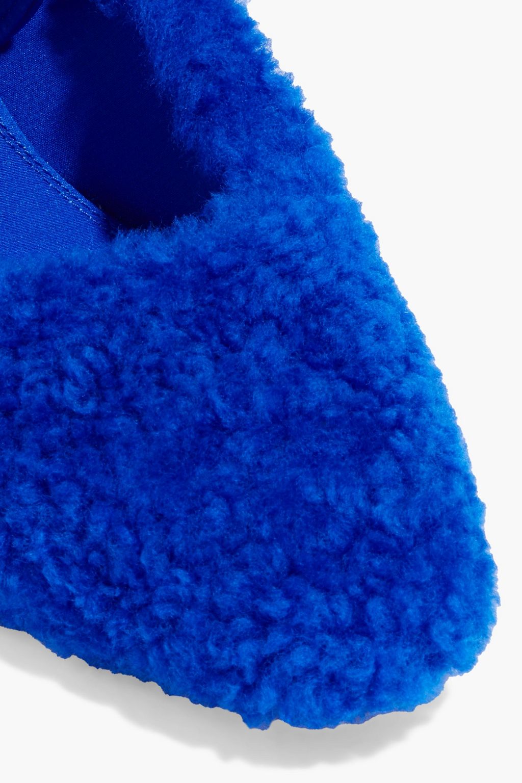 OFF-WHITE™ Zip Tie shearling pumps