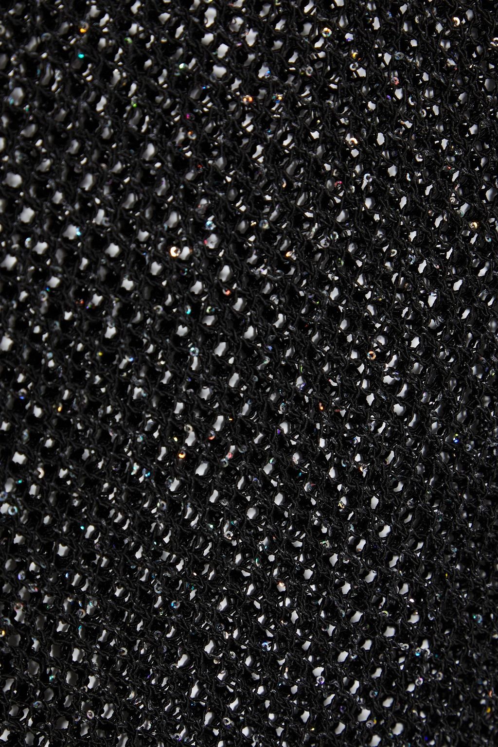 ALANUI Sequin-embellished open-knit mini dress