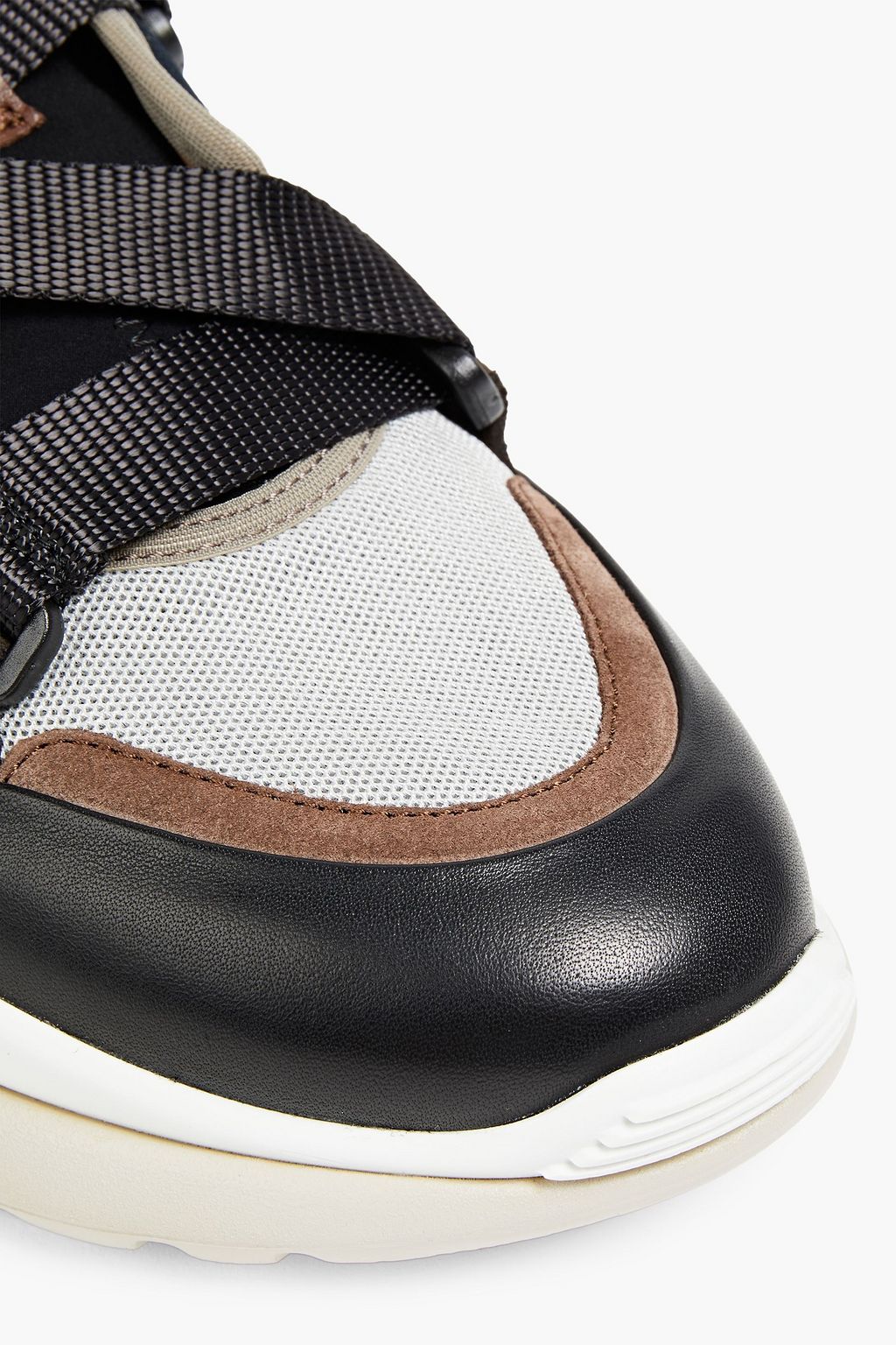 CHLOÉ Leather, suede and mesh sneakers