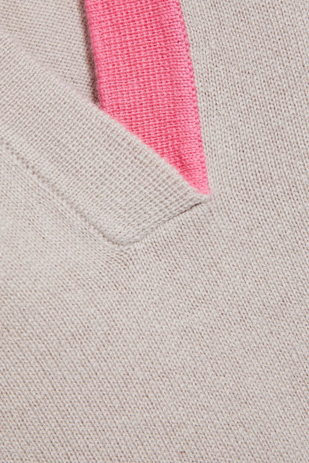 CHINTI & PARKER Wool and cashmere-blend polo sweater