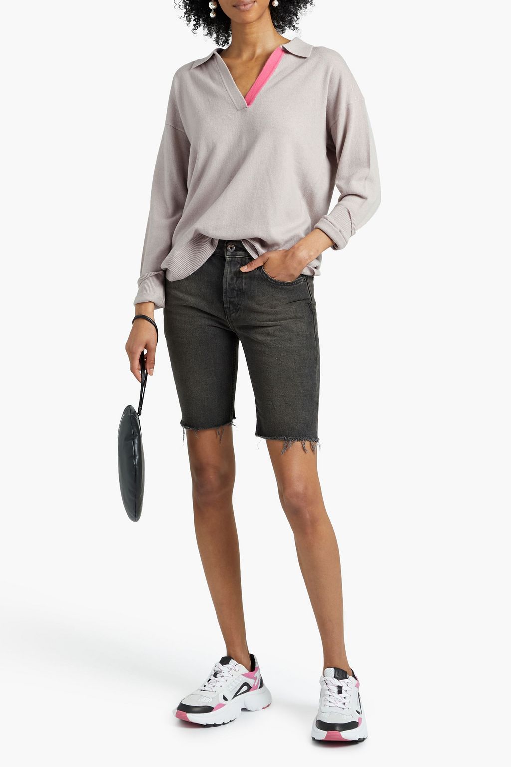 CHINTI & PARKER Wool and cashmere-blend polo sweater