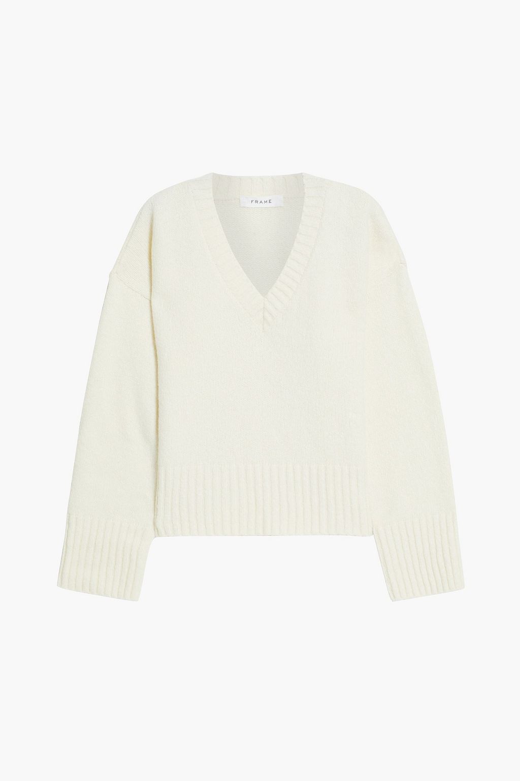 Boucle knit sweater top