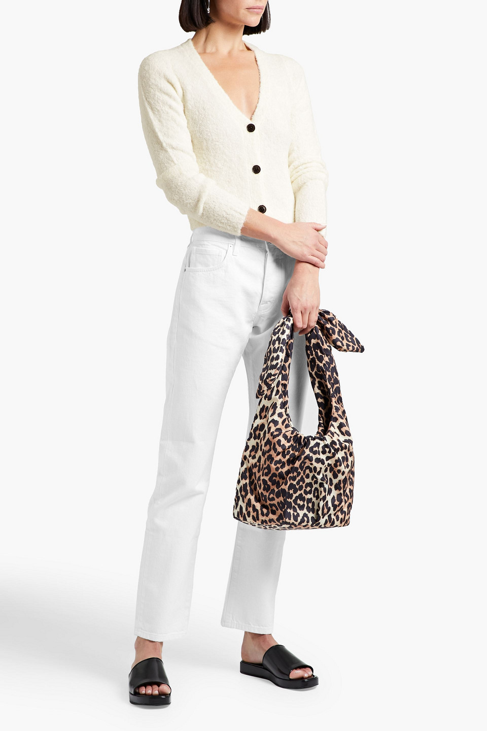 Frame Le High Straight High-rise Straight-leg Stretch-denim Jeans In White