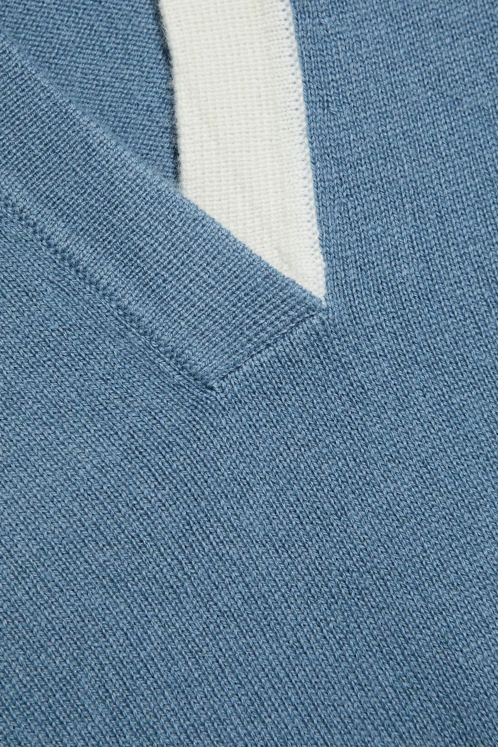 CHINTI & PARKER Wool and cashmere-blend polo sweater