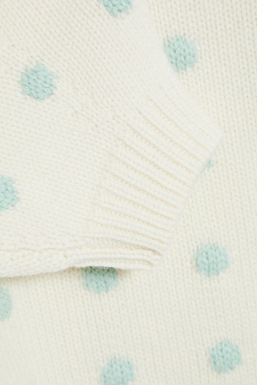 CHINTI & PARKER Polka-dot wool and cashmere-blend sweater