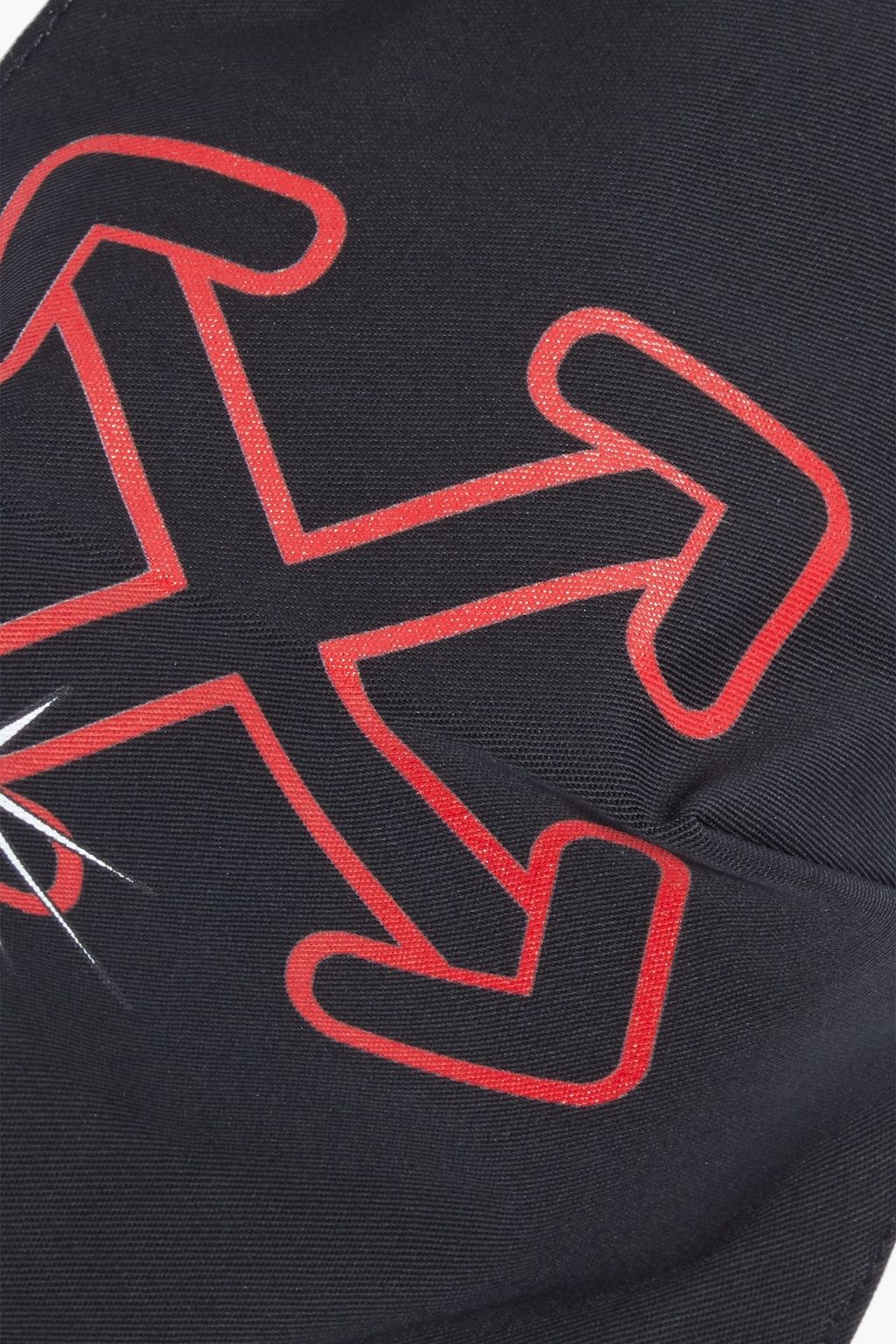 OFF-WHITE™ Starred Arrow Mundschutzmaske aus Baumwoll-Twill
