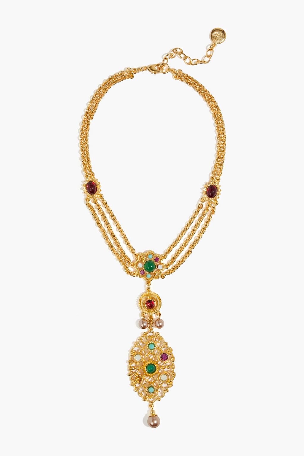 Multicolor 24-karat gold-plated crystal 
