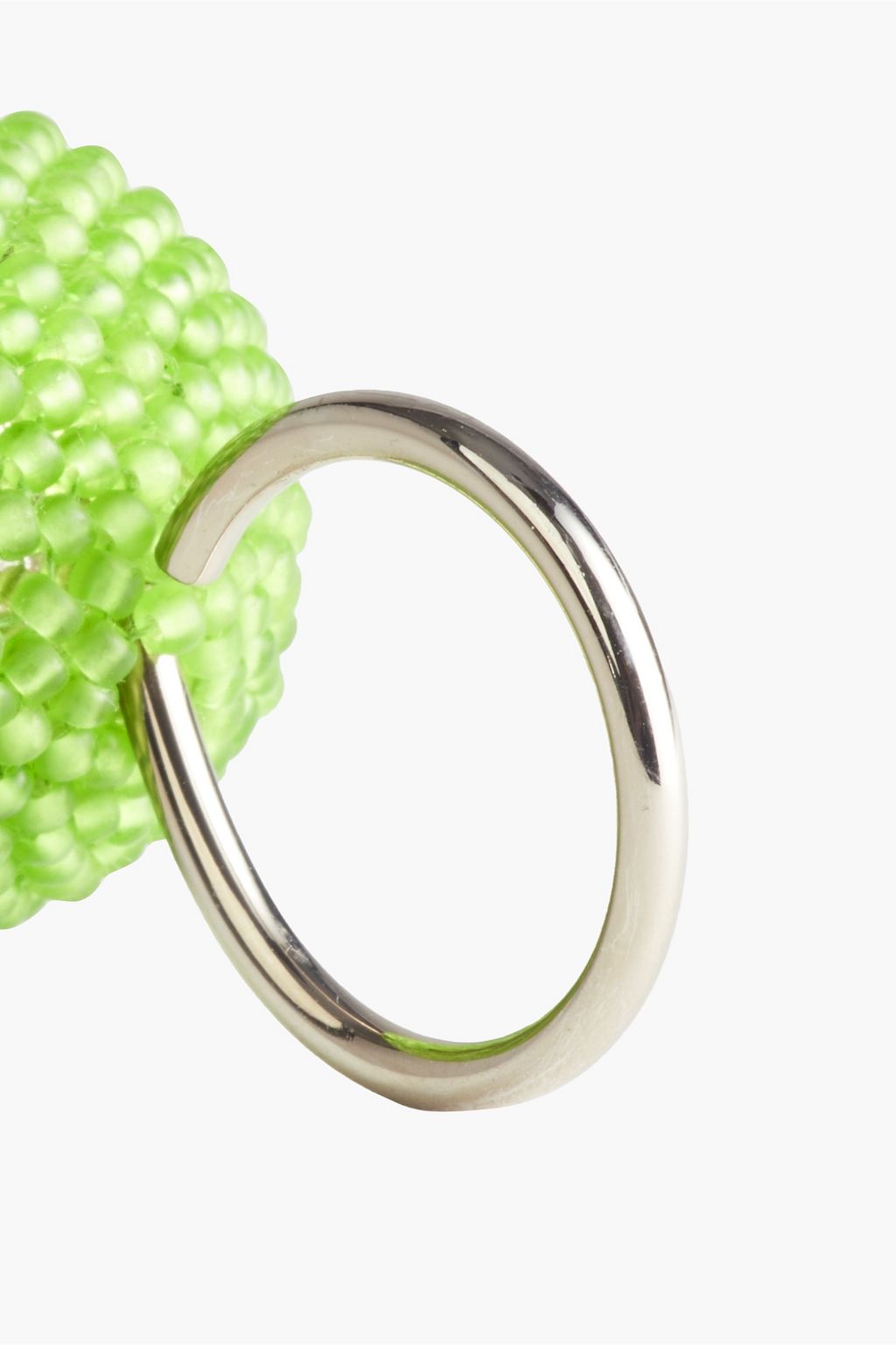 DRIES VAN NOTEN Silver-tone bead ring