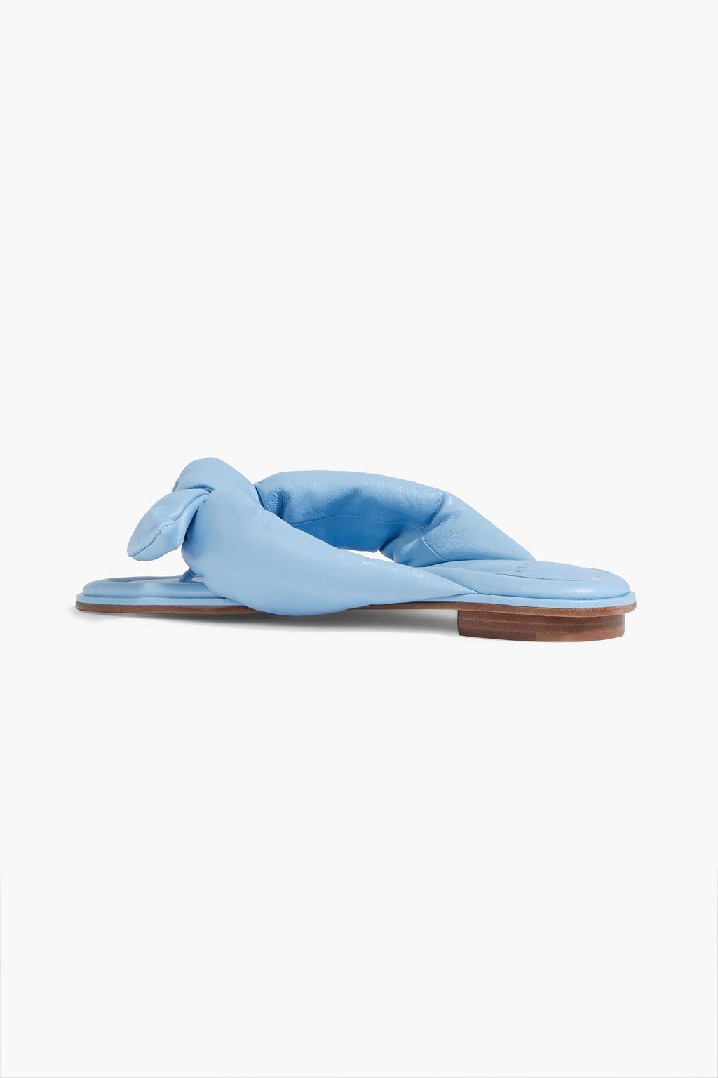 ALEXANDRE BIRMAN Soft Clarita レザー サンダル リボン付き パッド入り