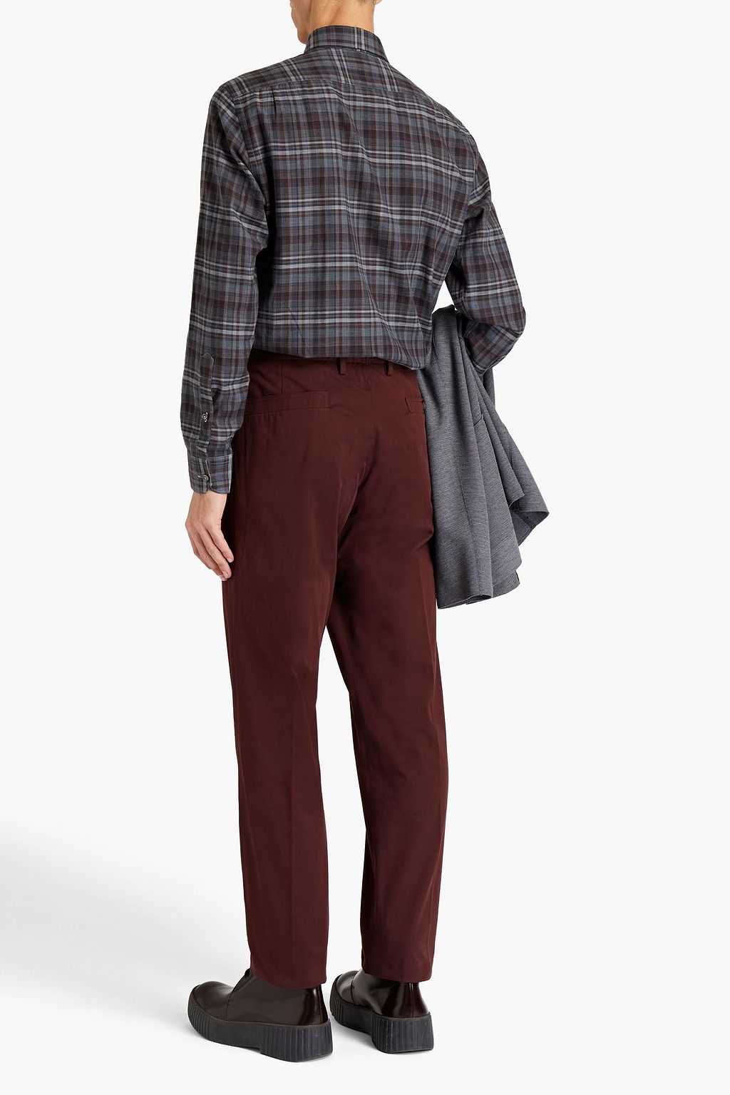 ZEGNA Slim-fit stretch-cotton twill pants