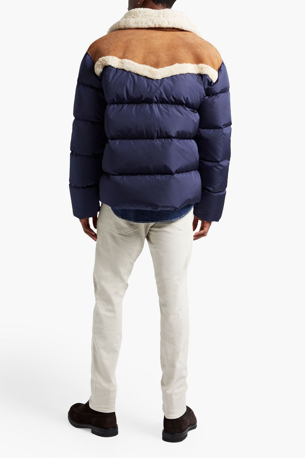 DSQUARED2 Shearling-paneled quilted shell down jacket