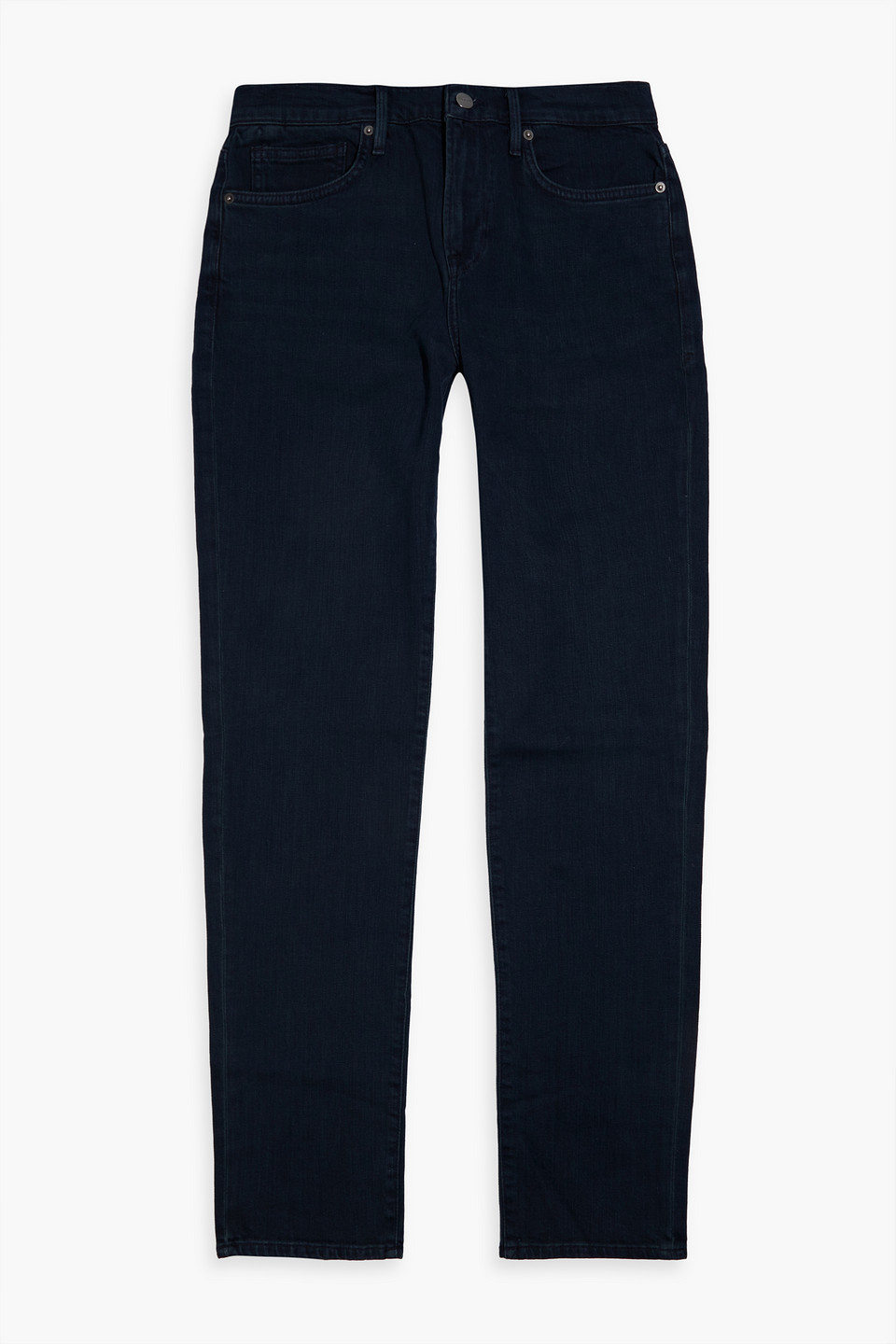 Frame L'homme Athletic Slim-fit Denim Jeans In Dark Denim