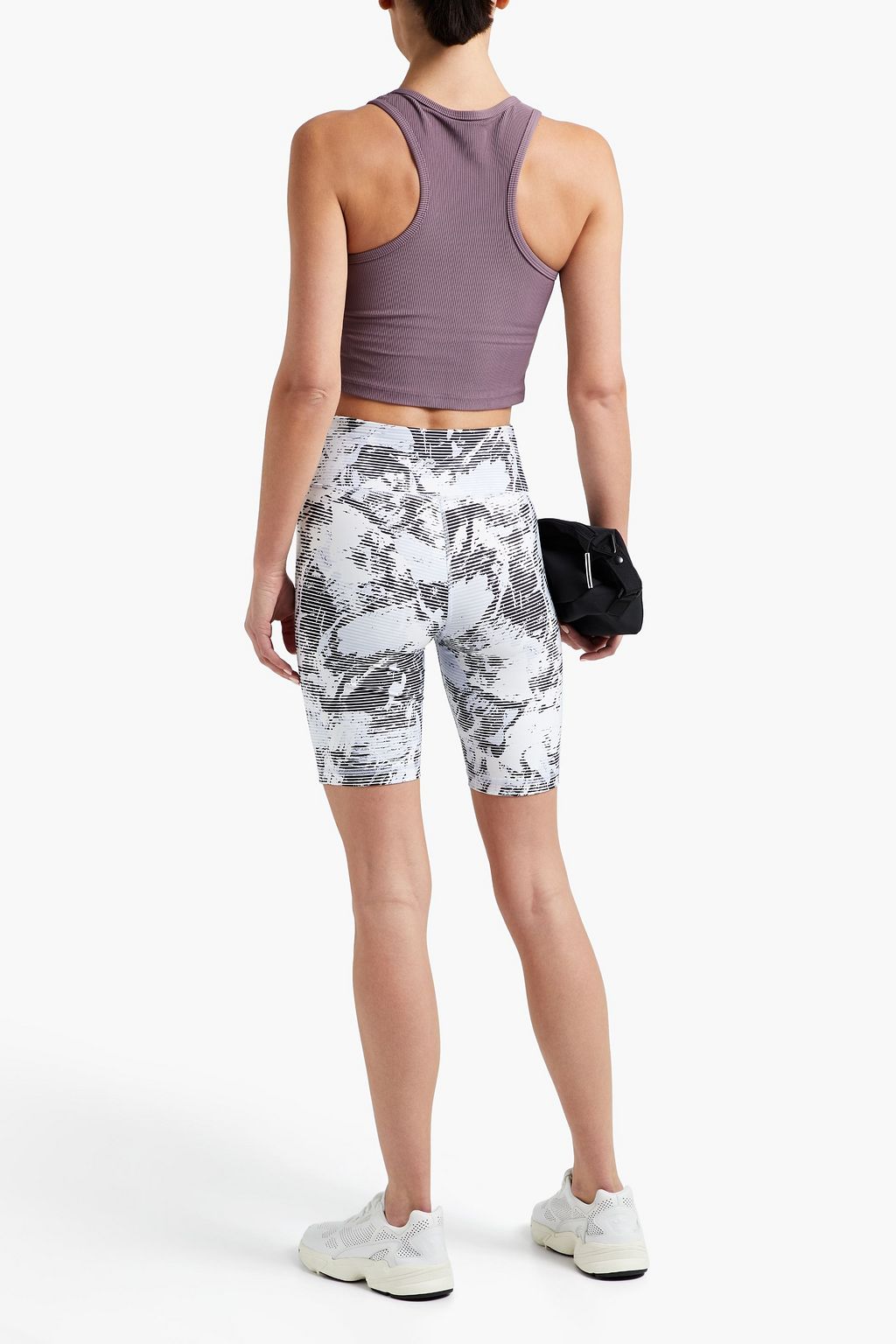 HEROINE SPORT Cropped ribbed-jersey tank