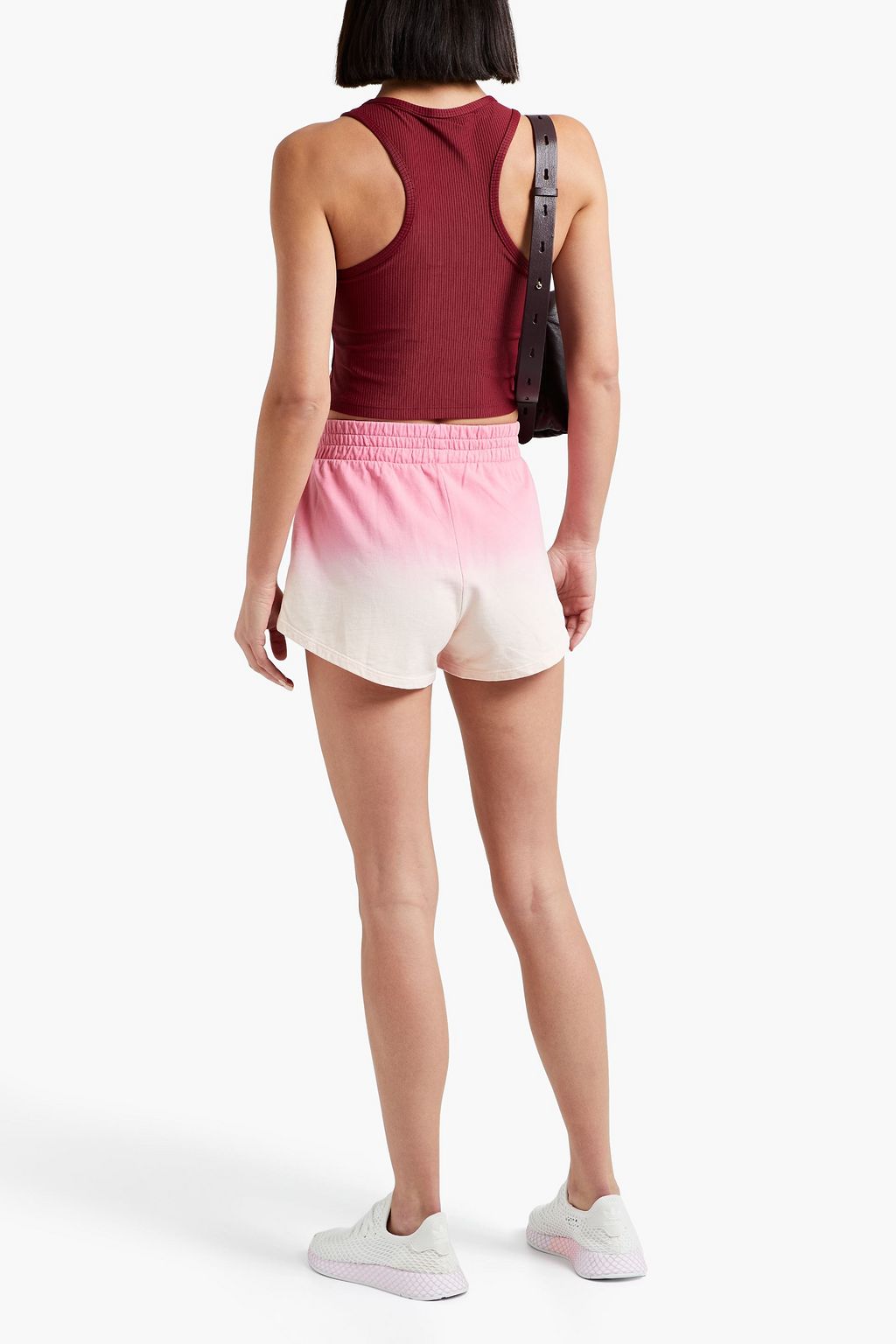 HEROINE SPORT Cropped ribbed-jersey tank