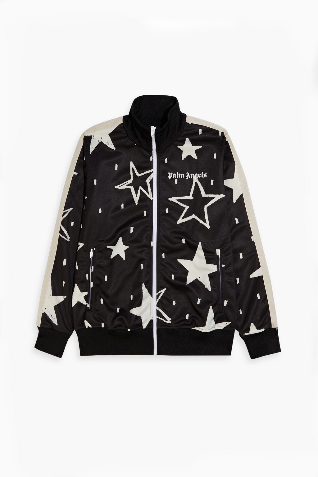 Black Printed jersey track jacket | PALM ANGELS | THE OUTNET Black Printed jersey track jacket | PALM ANGELS | THE OUTNET