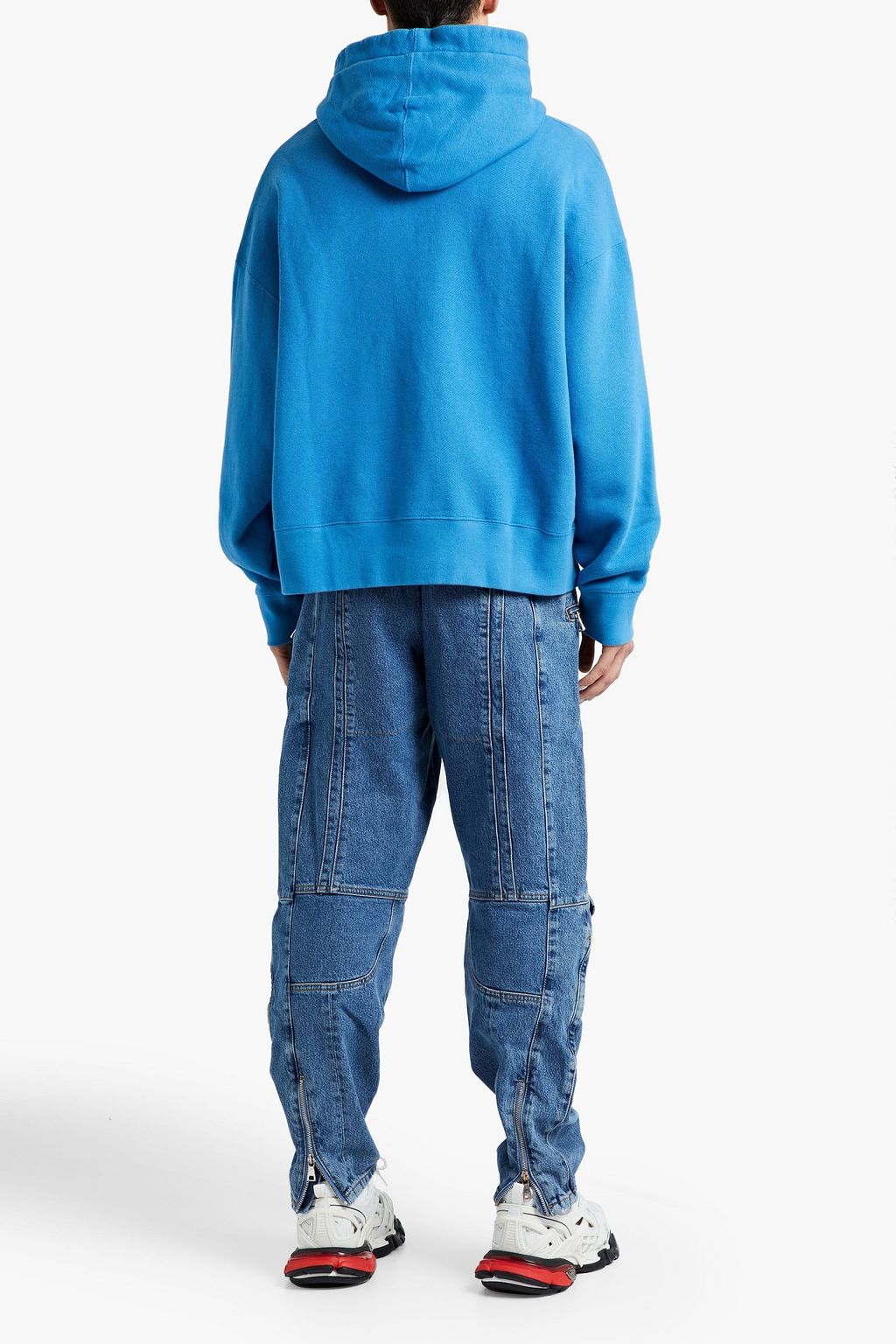 PALM ANGELS Appliquéd French cotton-terry hoodie