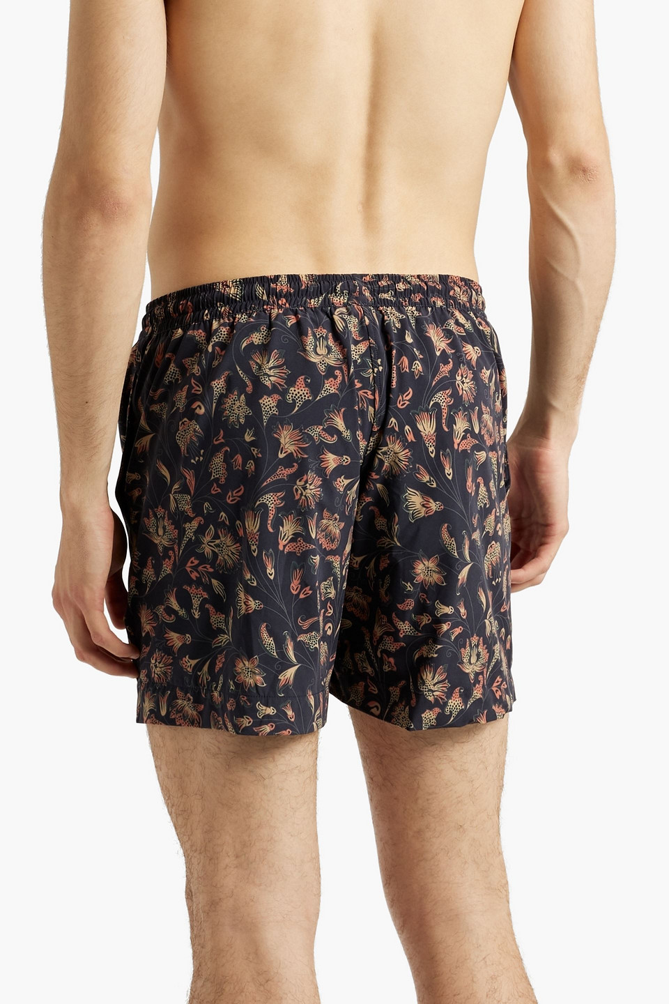 Shop Zimmermann Short-length Printed Swim Shorts In Midnight Blue