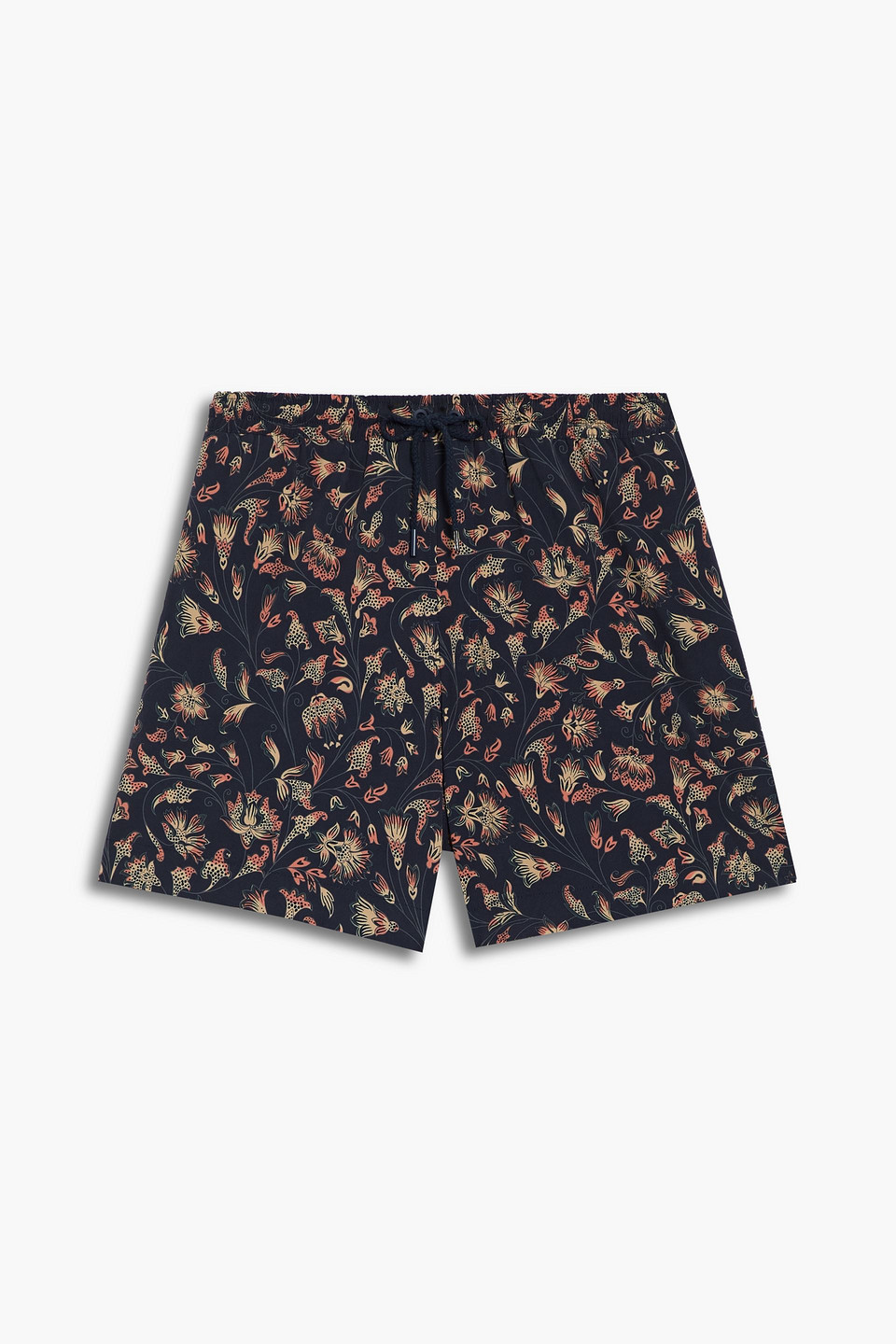 Zimmermann Short-length Printed Swim Shorts In Midnight Blue