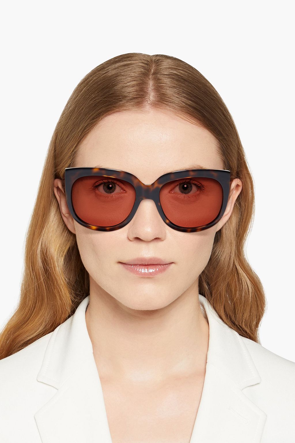 GUCCI D-frame tortoiseshell acetate sunglasses