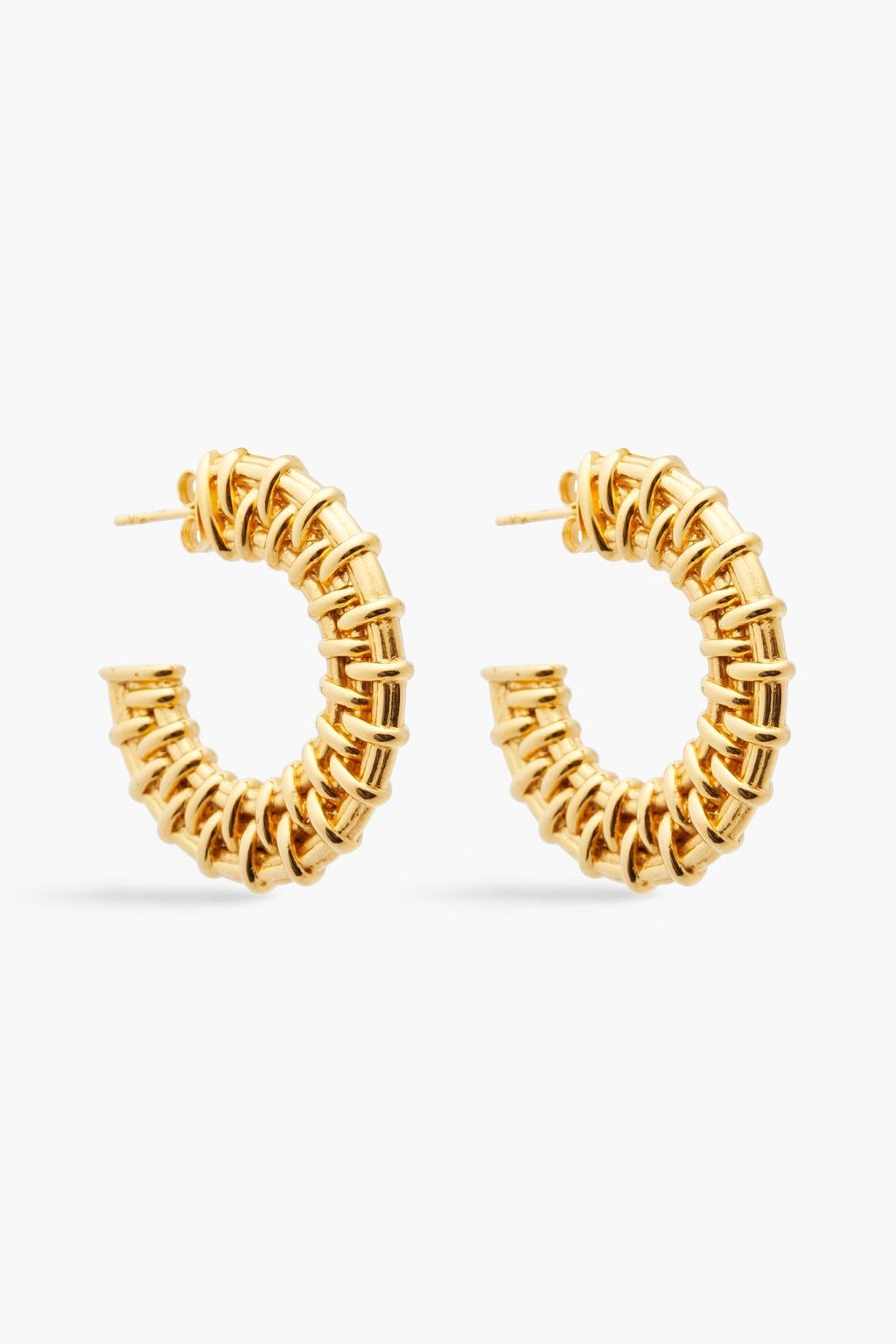 MISSOMA 18-karat gold-plated hoop earrings | THE OUTNET