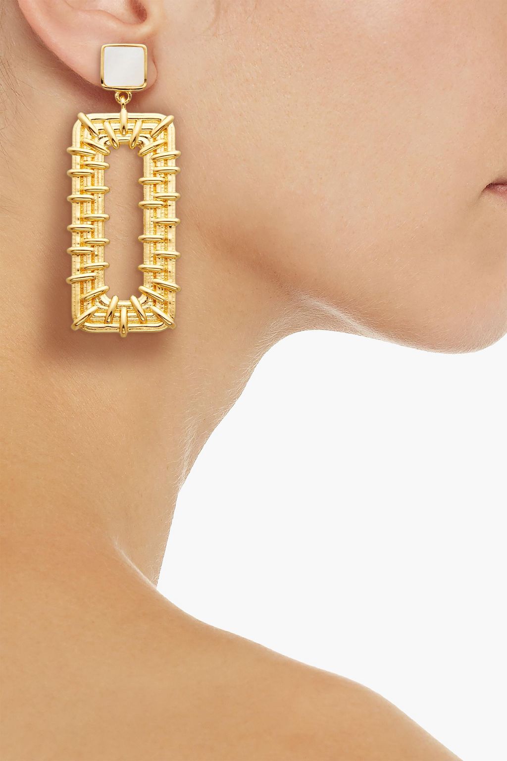 MISSOMA 18 KT. vergoldete Ohrringe mit Perlmutt