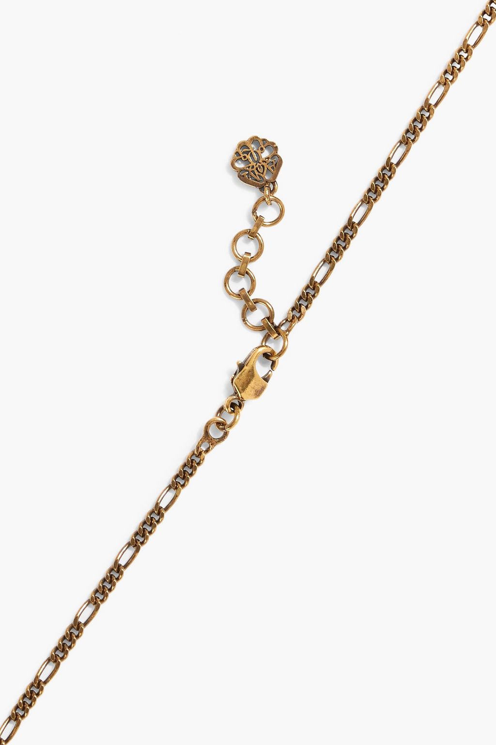 ALEXANDER MCQUEEN Gold-tone necklace | THE OUTNET