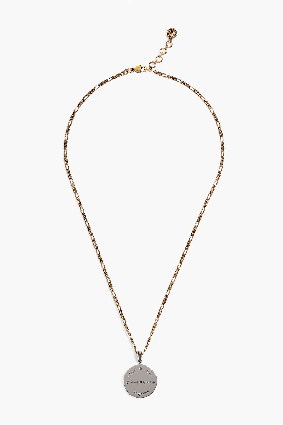 Alexander Mcqueen Gold And Silver-tone Necklace In Metallic