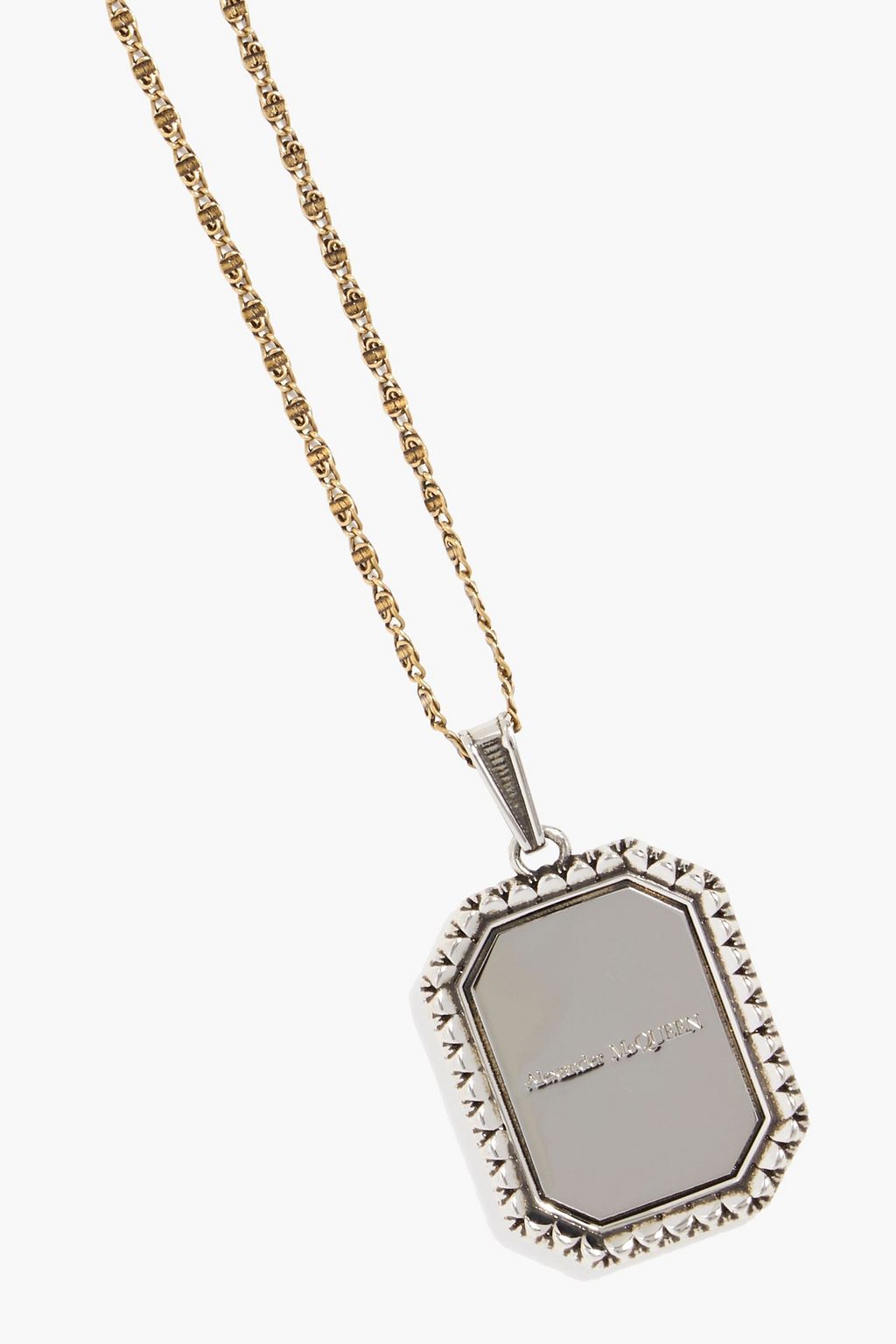 MCQUEEN Gold and silver-tone necklace