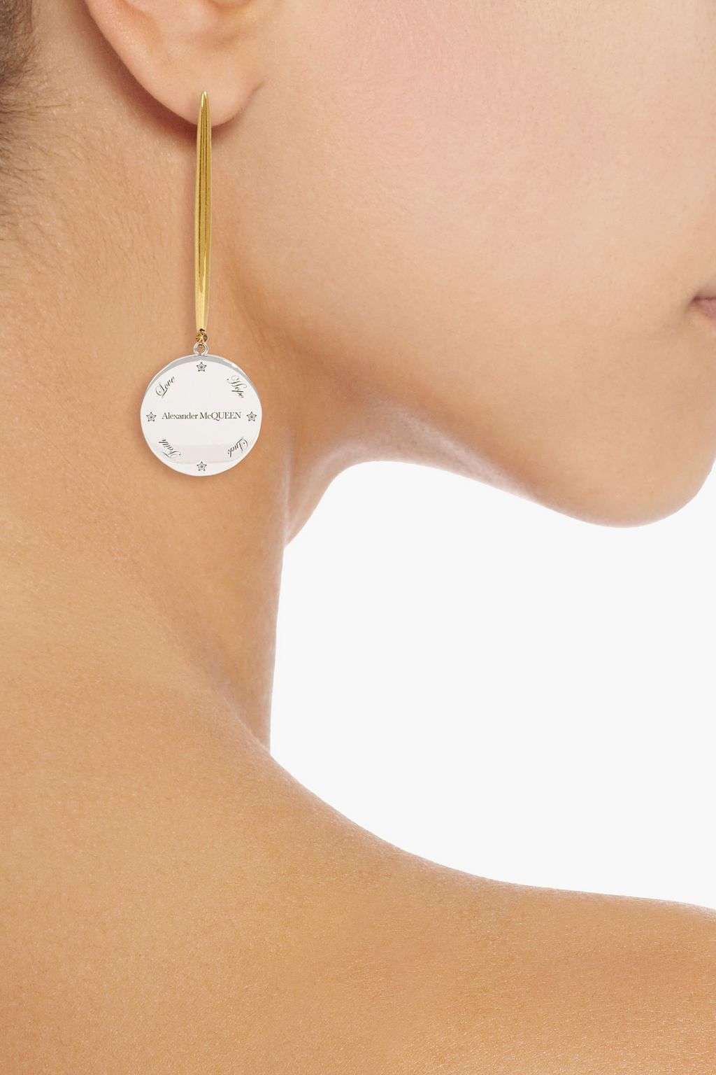 MCQUEEN Gold and silver-tone earrings