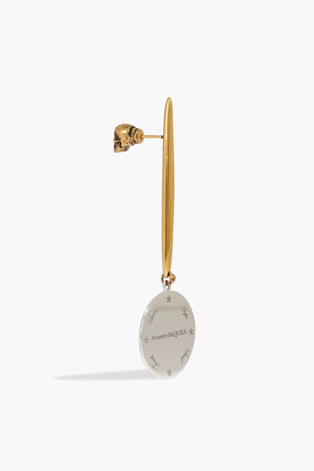 MCQUEEN Gold and silver-tone earrings