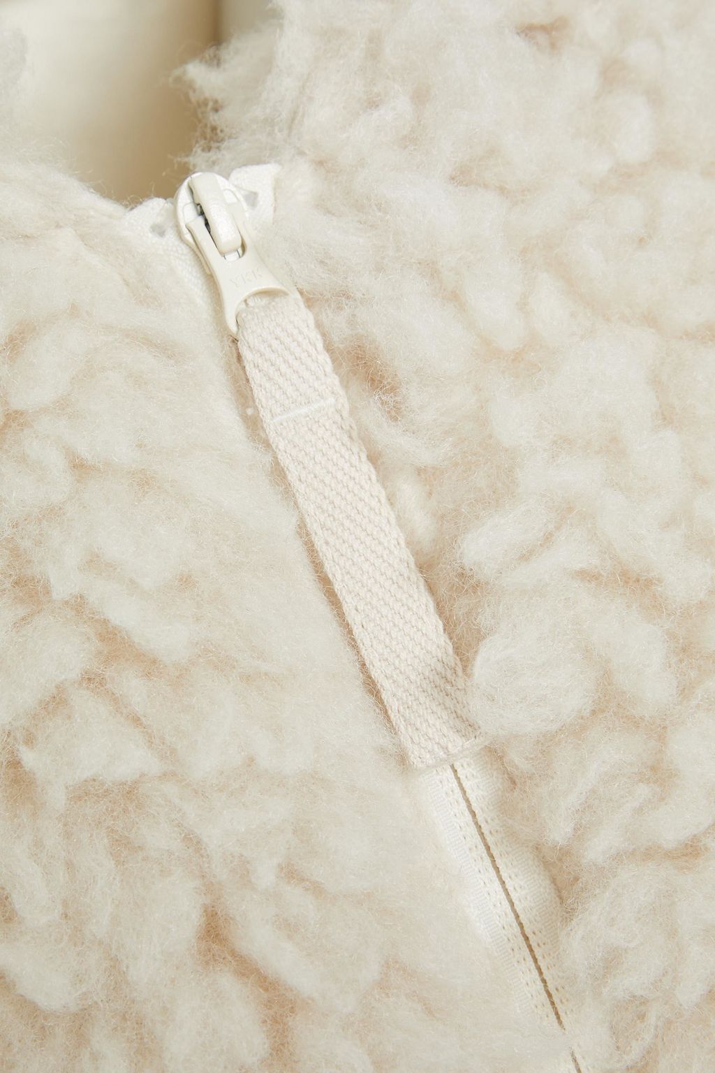 HELMUT LANG Faux shearling hooded coat
