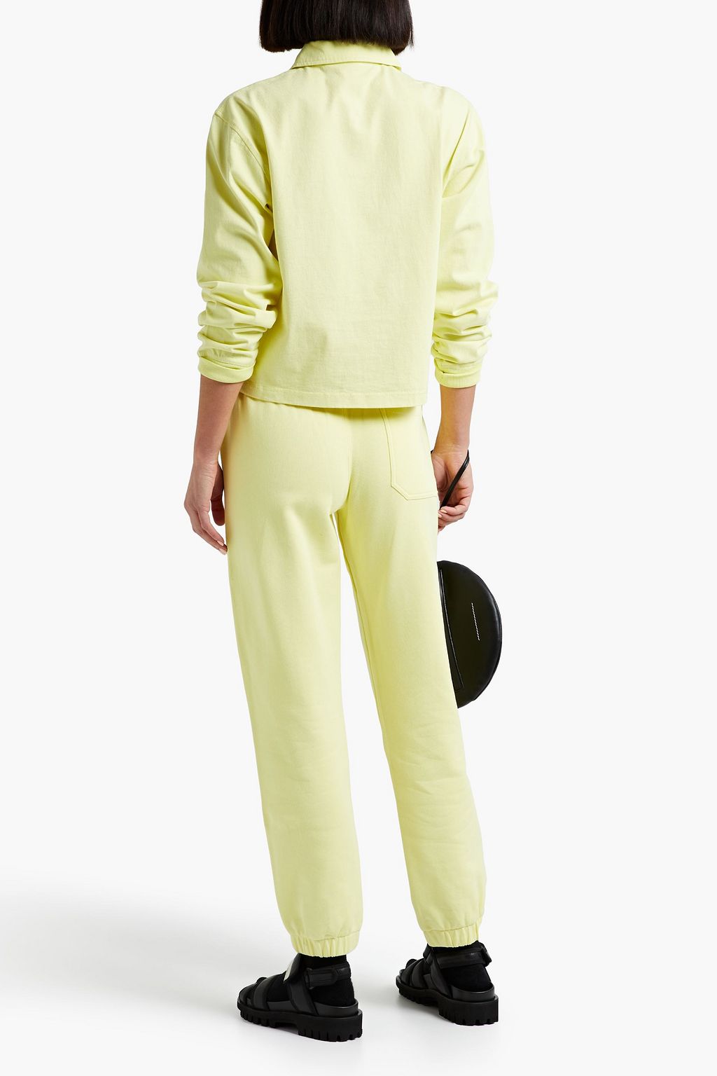 HELMUT LANG French cotton-terry track pants