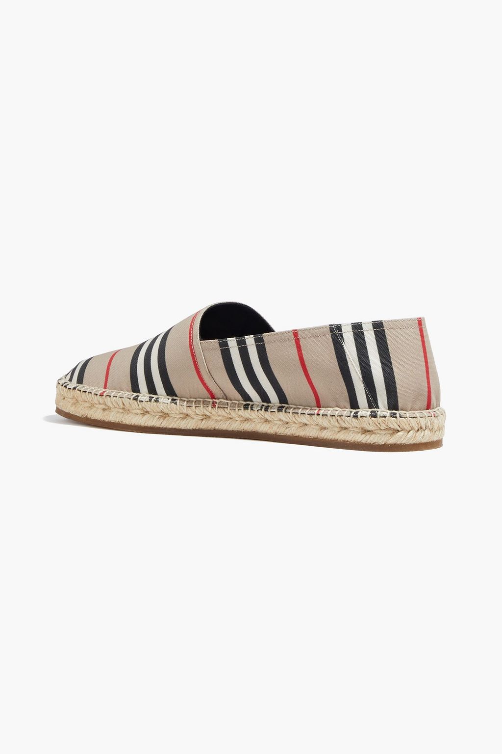 BURBERRY Striped canvas espadrilles