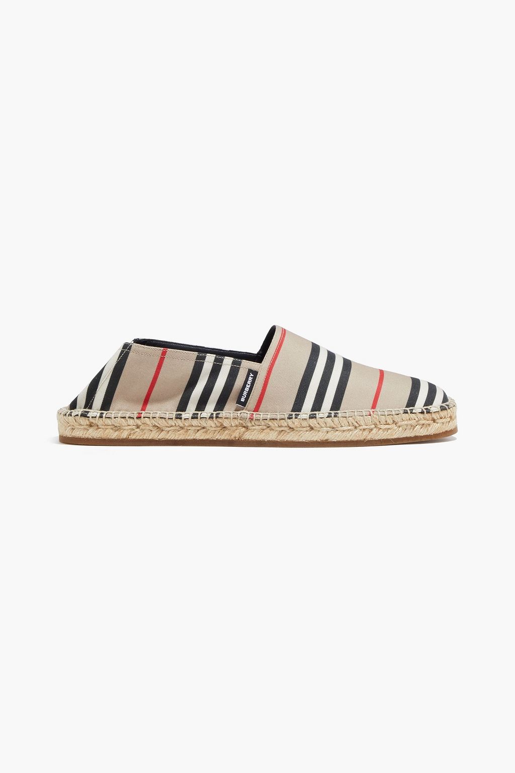 BURBERRY Striped canvas espadrilles