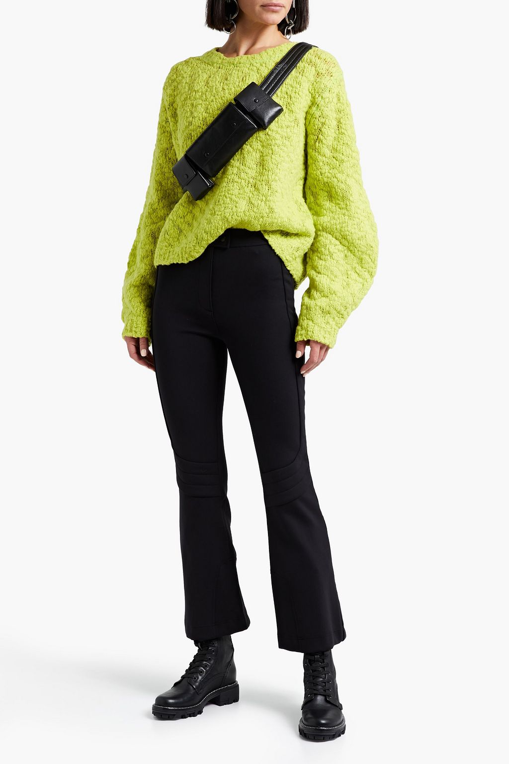 HELMUT LANG Bouclé-knit wool-blend sweater