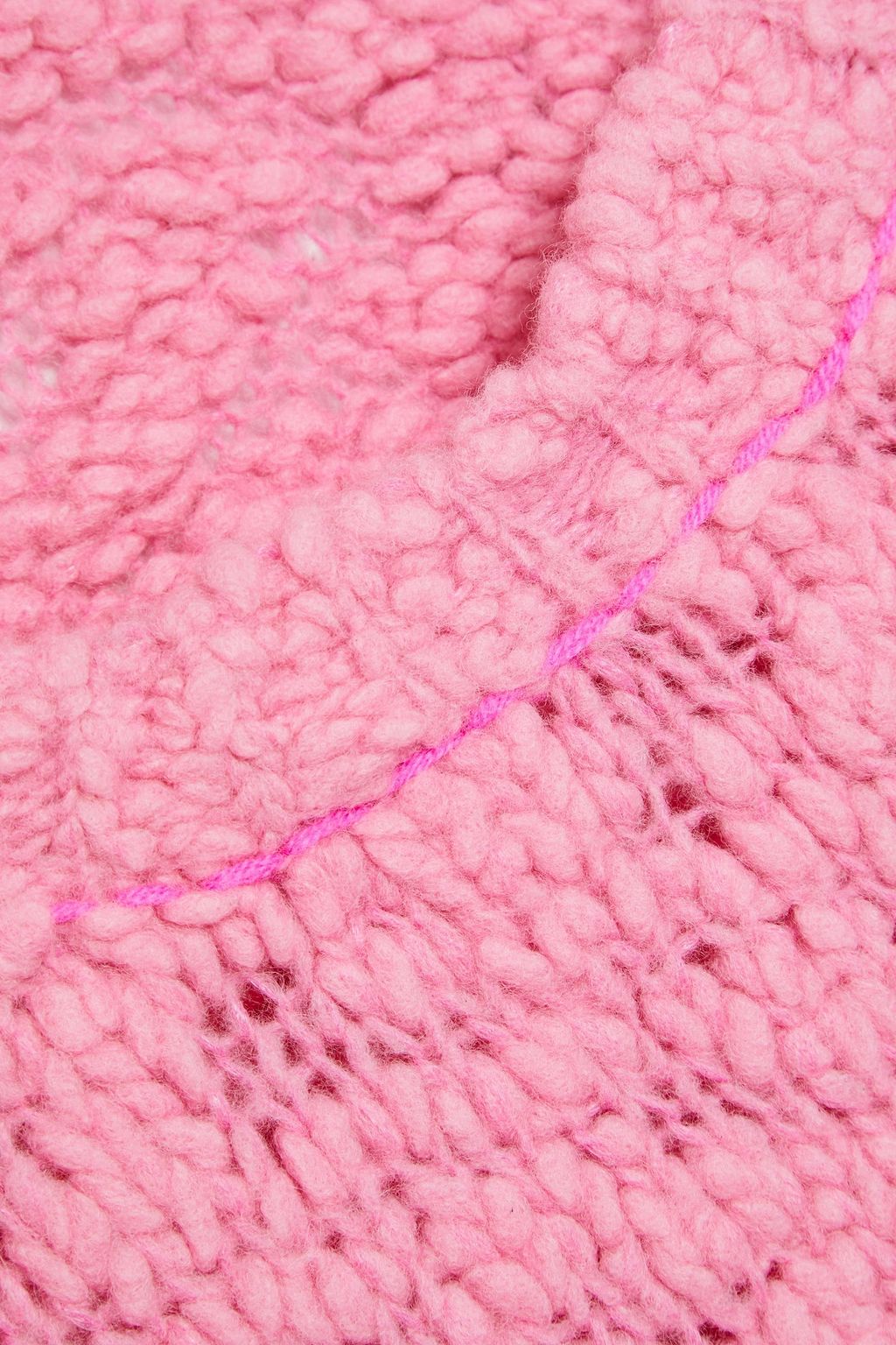 HELMUT LANG Bouclé-knit wool-blend sweater