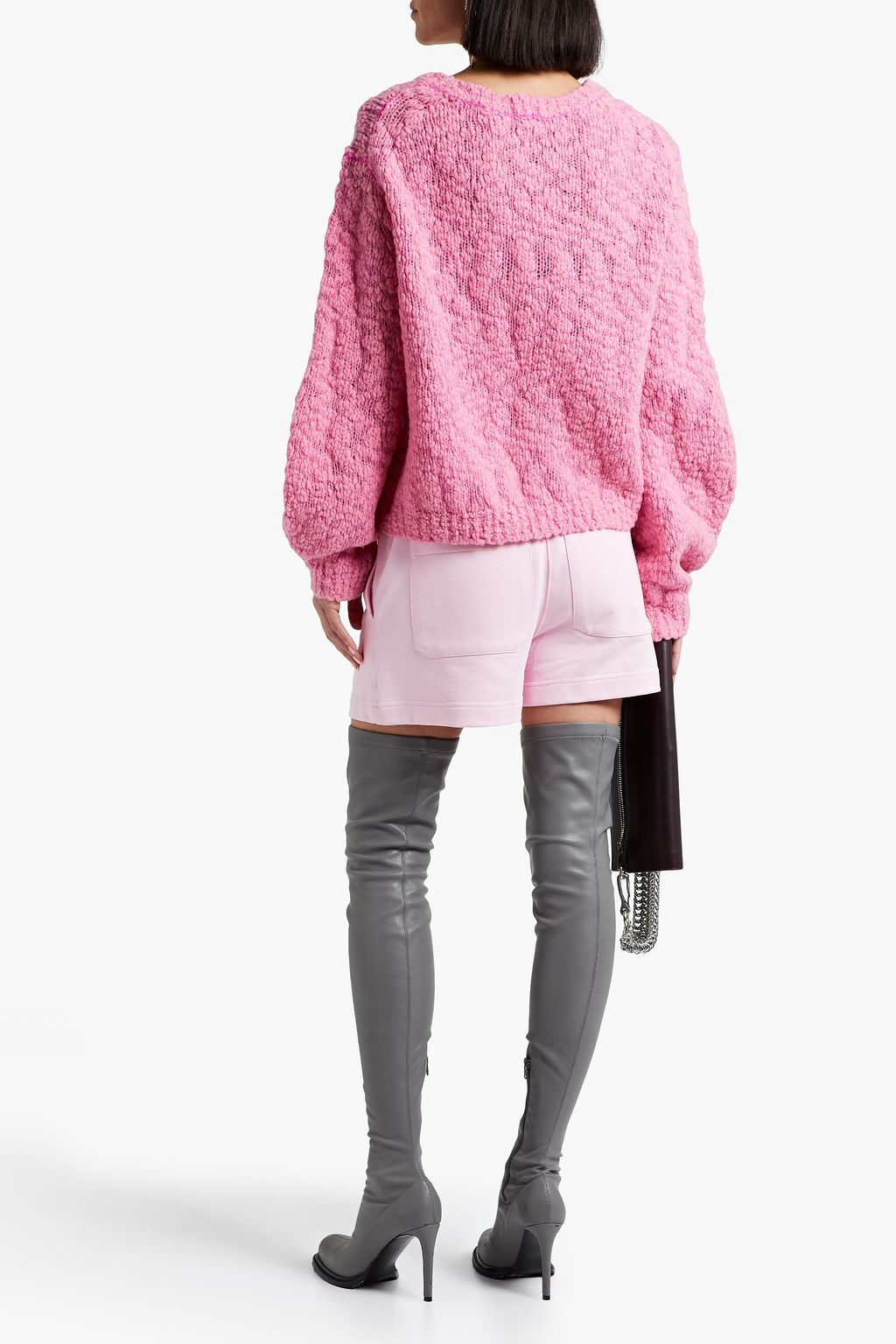 HELMUT LANG Bouclé-knit wool-blend sweater