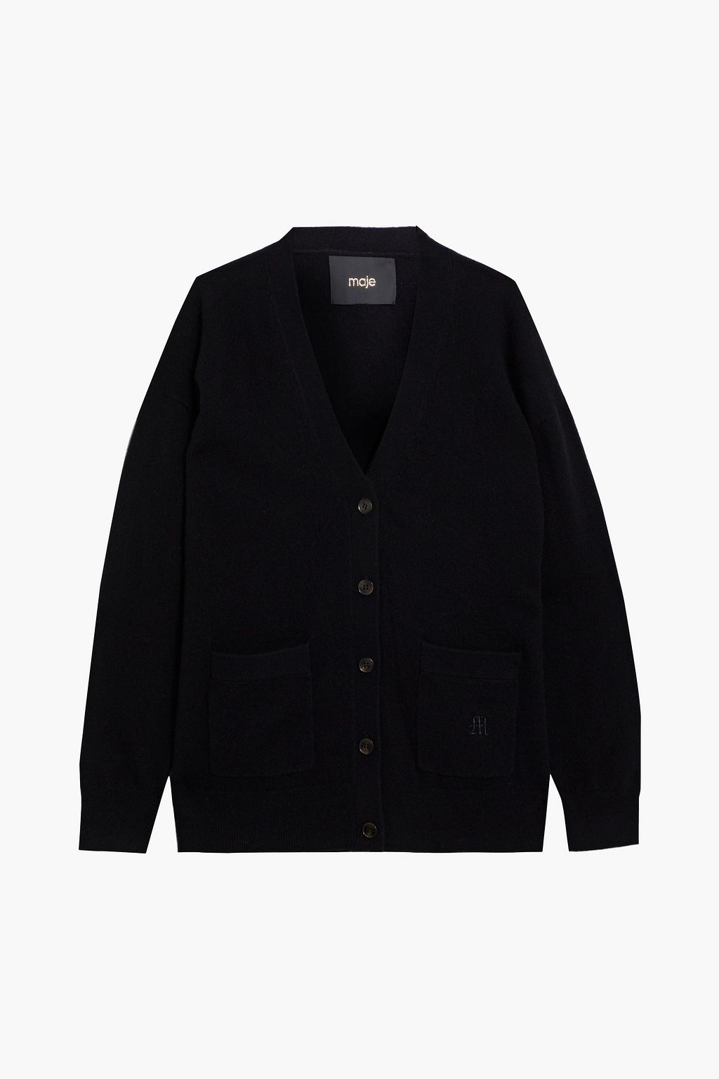 Black Cashmere cardigan | MAJE | THE OUTNET
