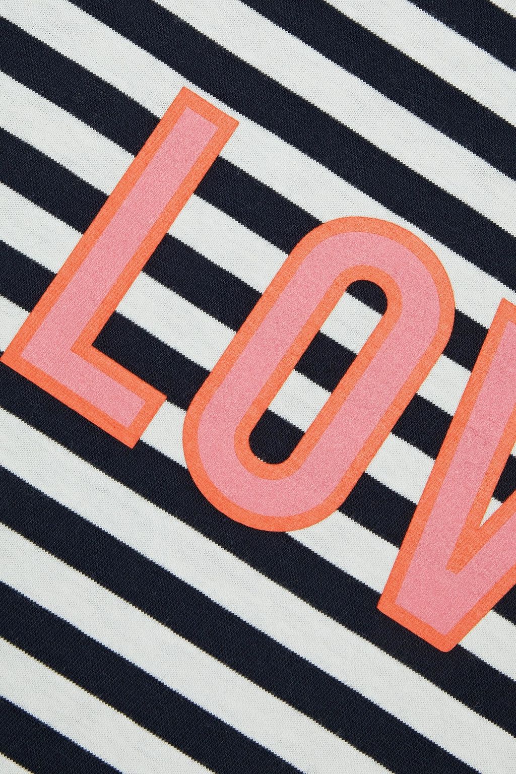 CHINTI & PARKER Printed striped organic cotton-jersey T-shirt