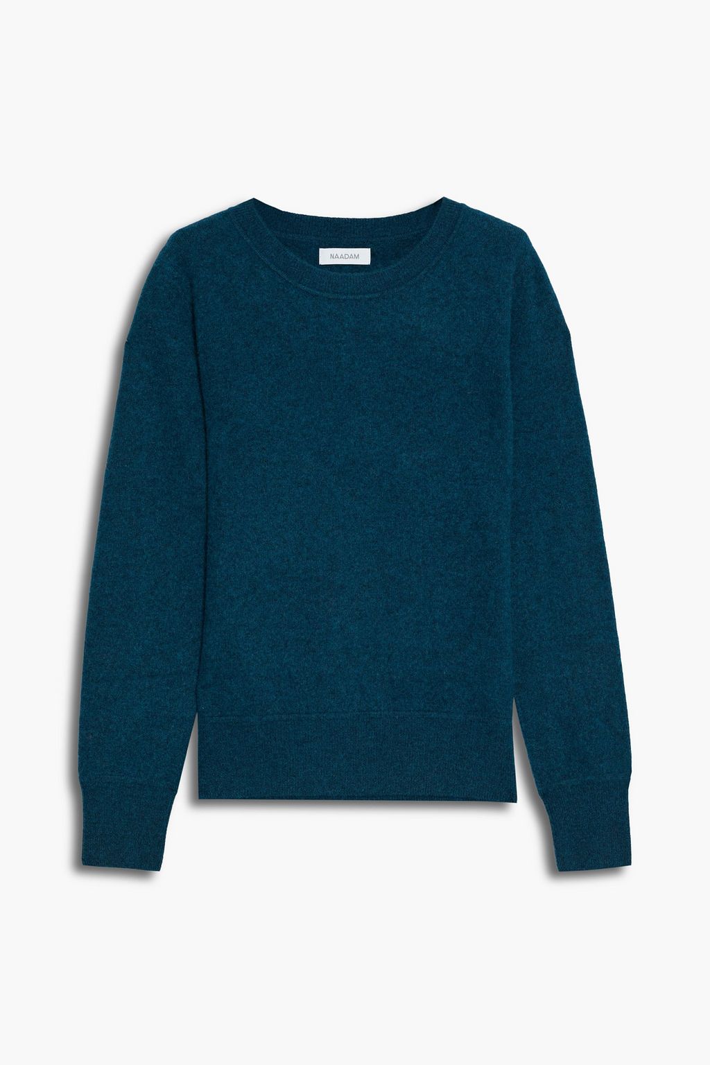 Teal Mélange cashmere sweater | NAADAM 