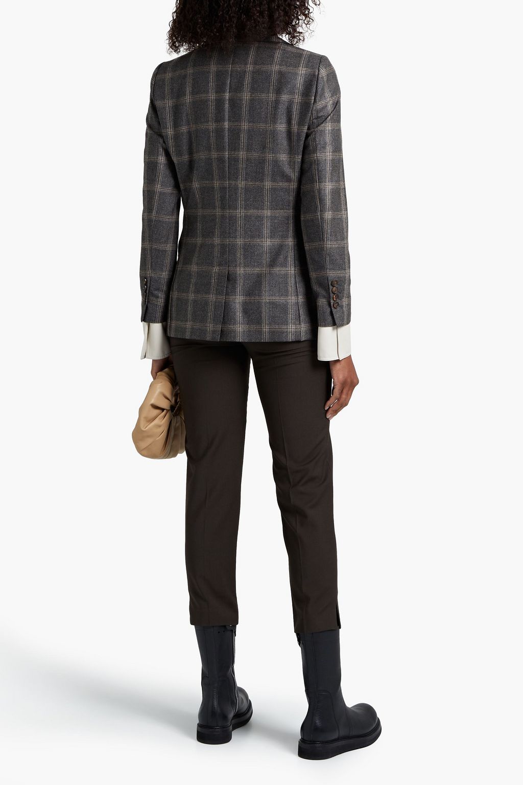 BRUNELLO CUCINELLI Checked wool blazer