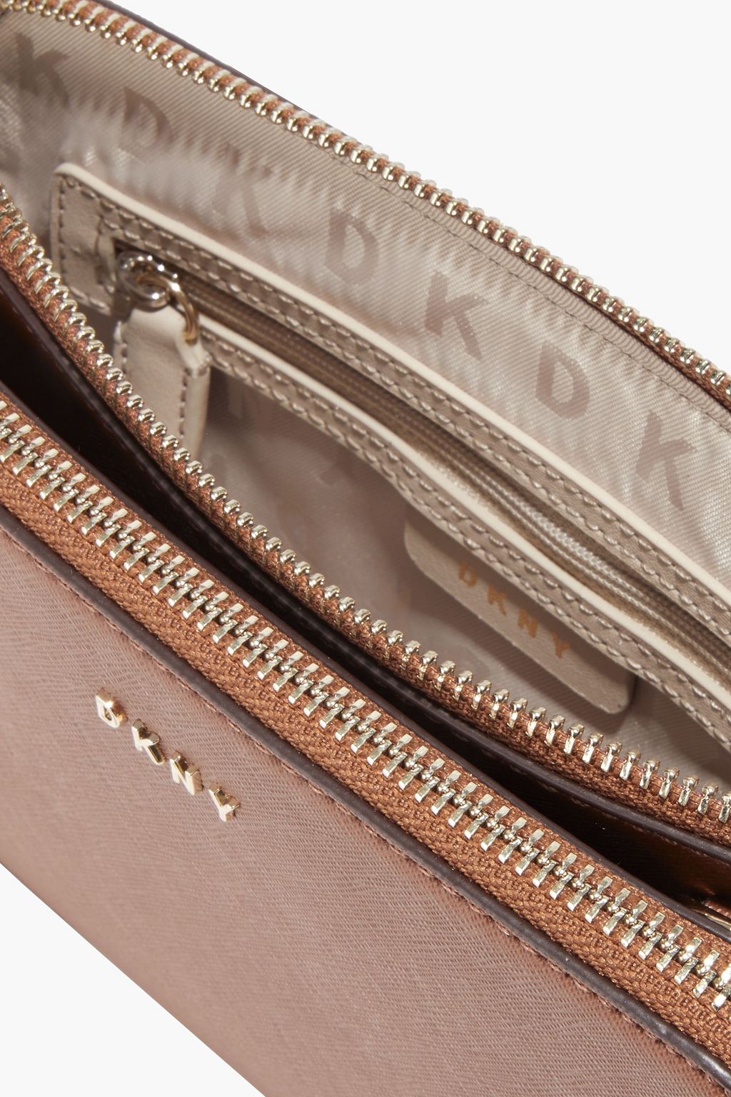 DKNY Faux texturedleather shoulder bag THE