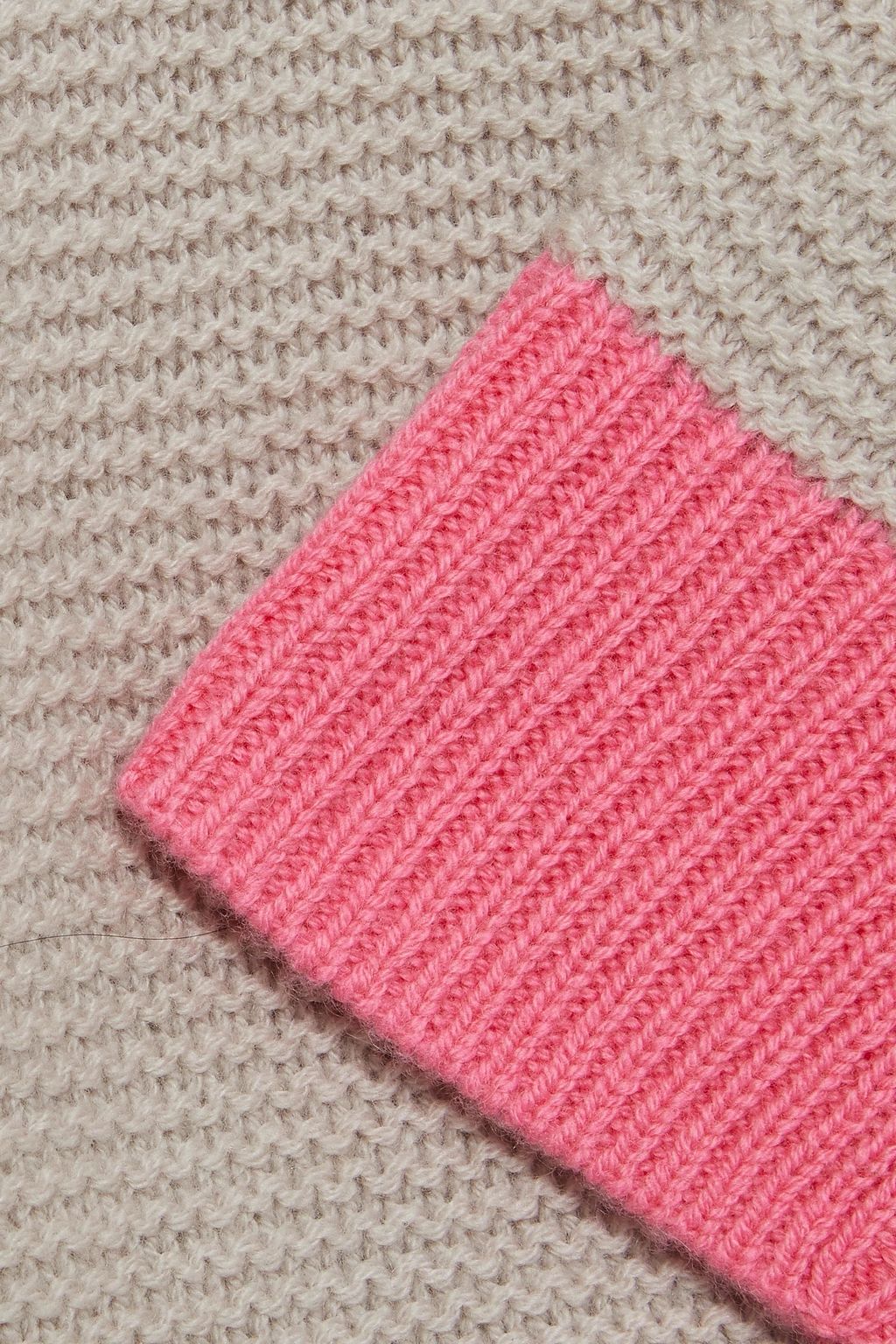 CHINTI & PARKER Two-tone wool and cashmere-blend sweater