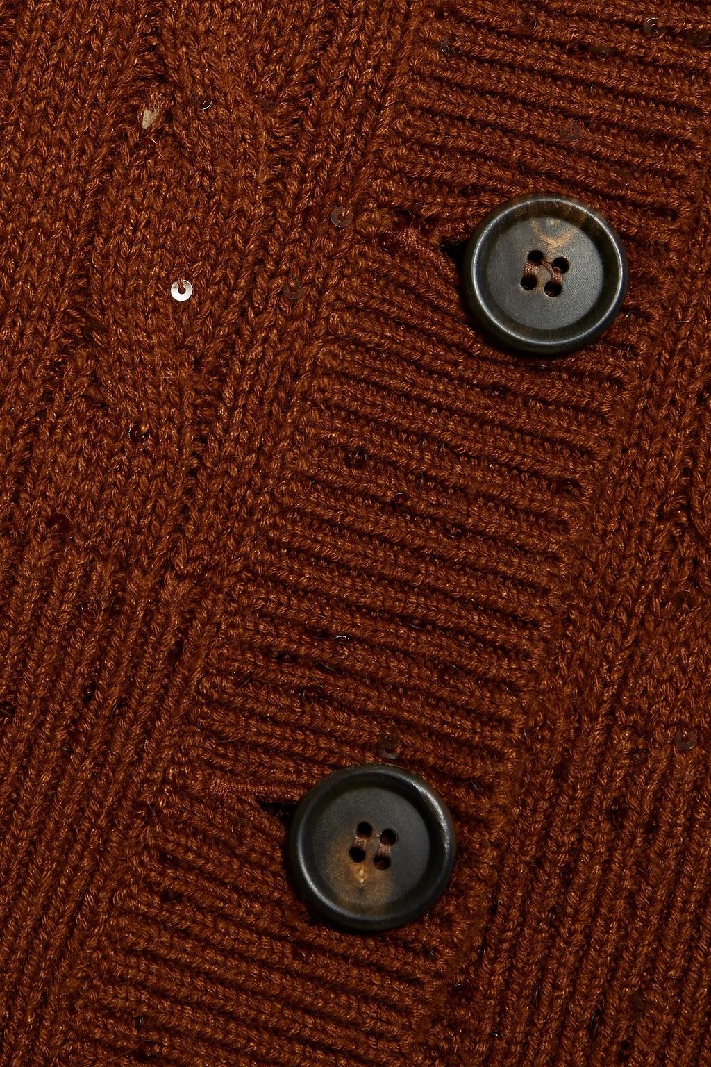BRUNELLO CUCINELLI Sequin-embellished cable-knit cashmere and silk-blend cardigan