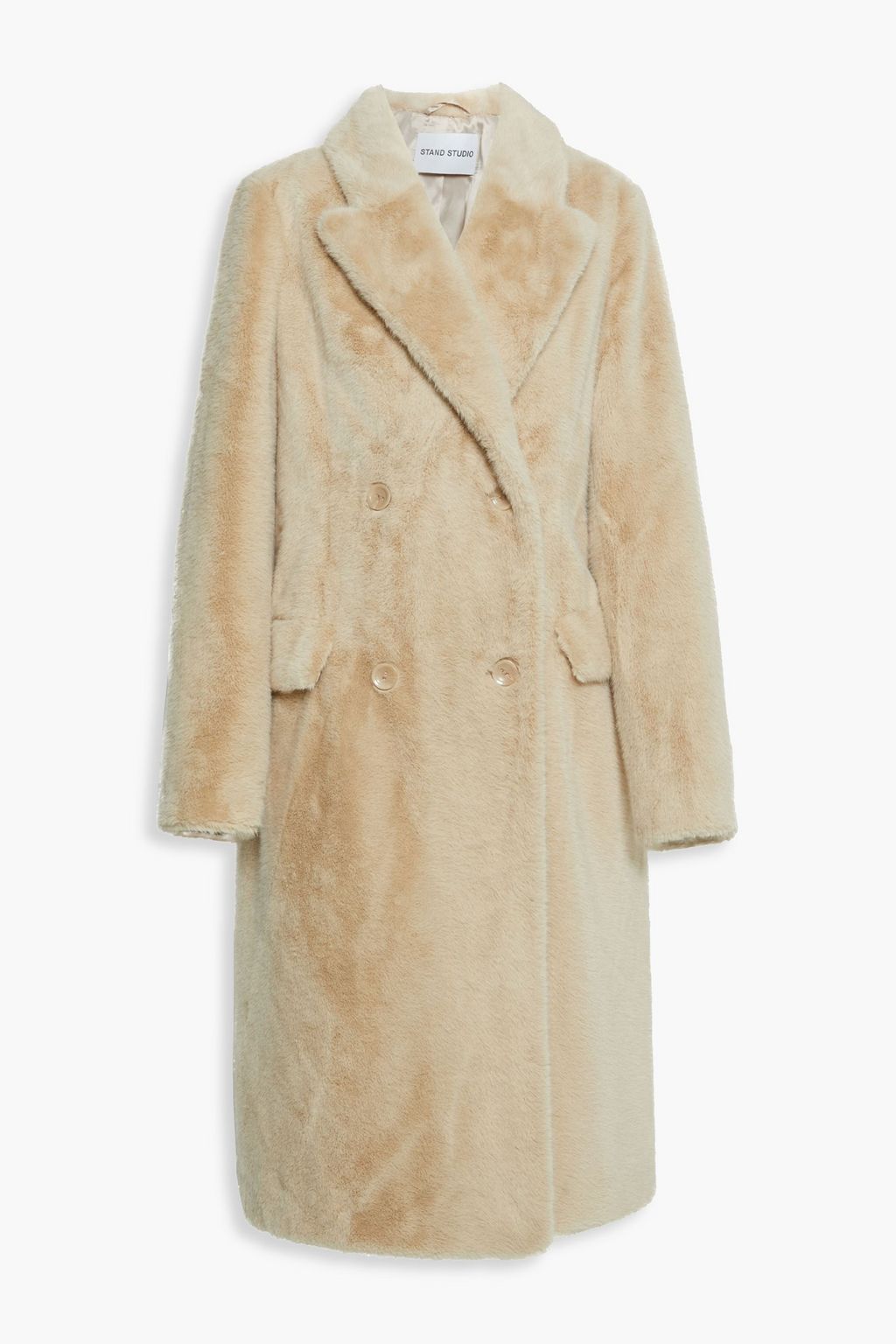 STAND STUDIO Minou double-breasted faux fur coat | THE OUTNET