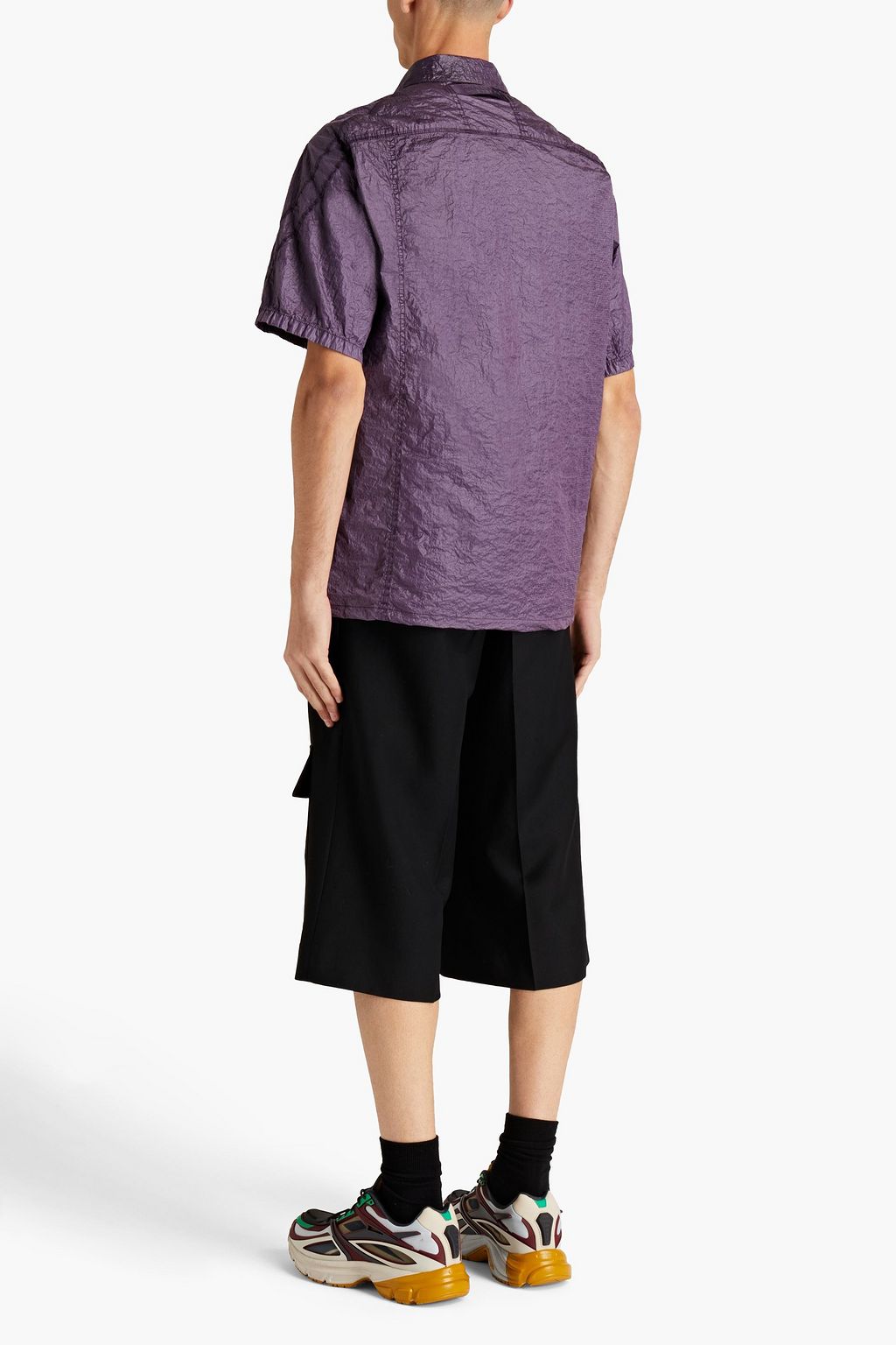1017 ALYX 9SM Perforated crinkled taffeta shirt
