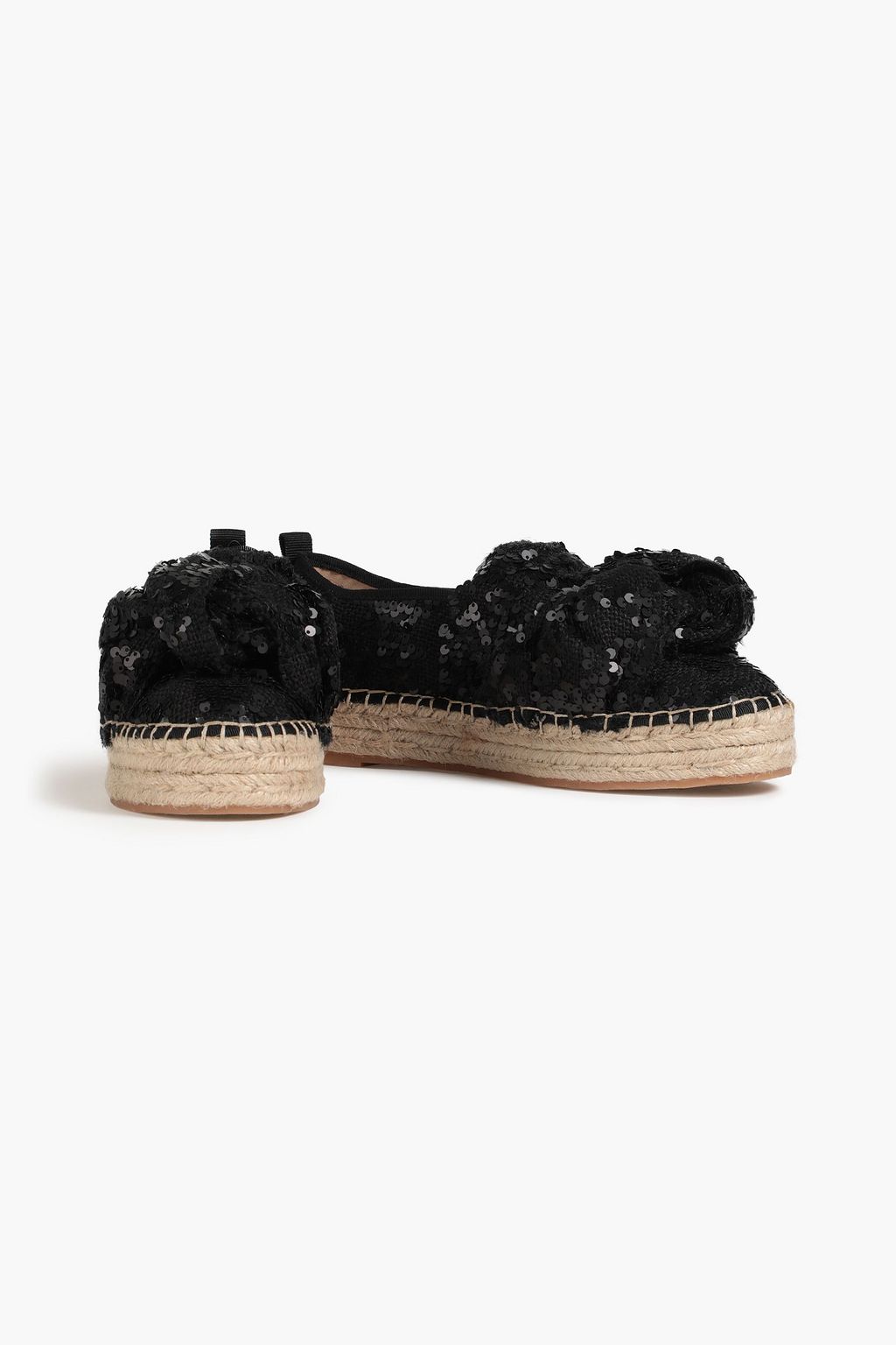 SAM EDELMAN Cabrera 시퀸 장식 캔버스 플랫폼 에스파드류